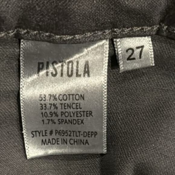 PISTOLA HANNAH SKINNY CROPPED CARGO PANTS GRAY SIZE 27 - Picture 6 of 7